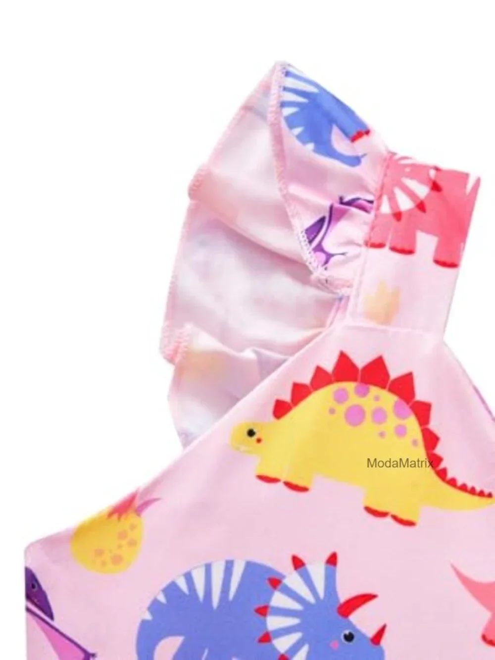 Toddler Girl Flutter Sleeve Summer Dress Kids Casual Sundress 100% Polyester